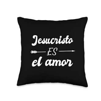Spanish Christian Gifts Jesucristo ES El Amor Boho Christian Religious Affirmations Throw Pillow Review